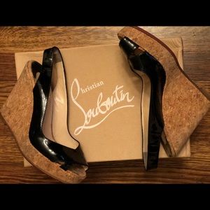 “Christian Louboutin” ankle strap sandal